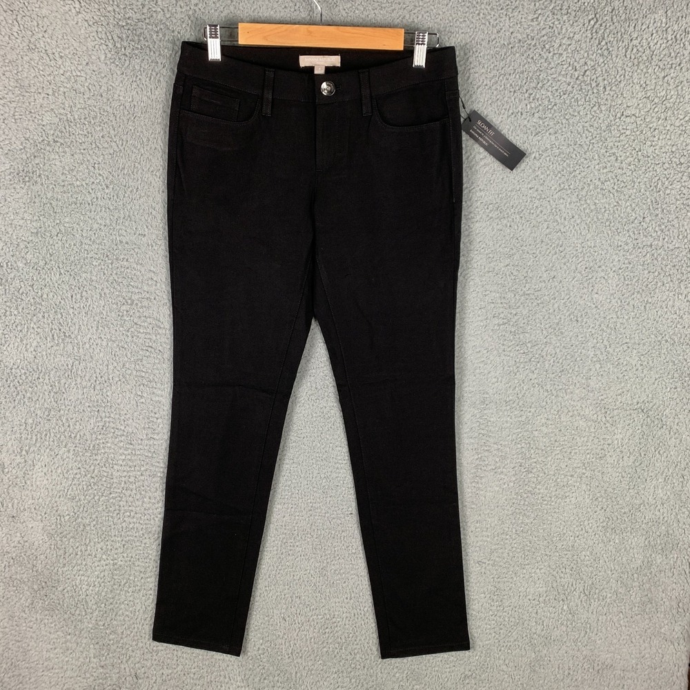 Banana Republic Sloan‎ Legging Pants Women's Size 4 Black Five-Pocket NWT $90